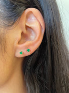 Topitos Athena - Oro 18k & Esmeralda Natural